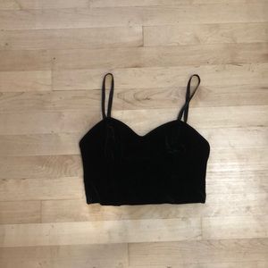 Black Velvet Bustier